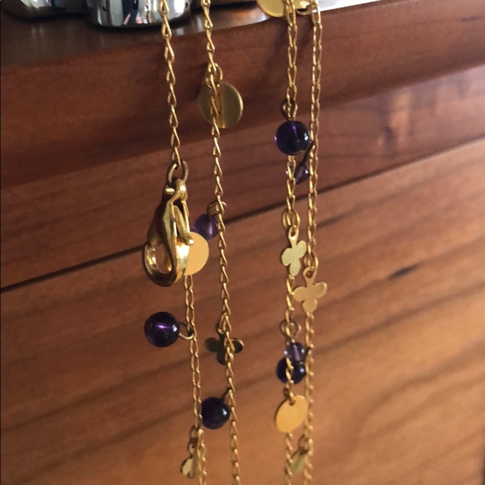 EUC Gold Filled and Amethyst Necklace